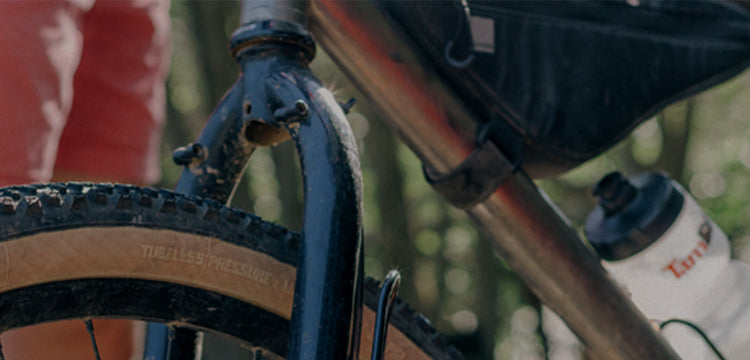 close up of bike