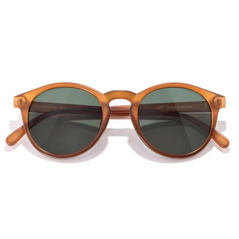 Dipsea - Rust Forest - Brown sunglasses with dark lenses on a white background