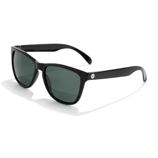 Black sunglasses with Ariat logo on a white background