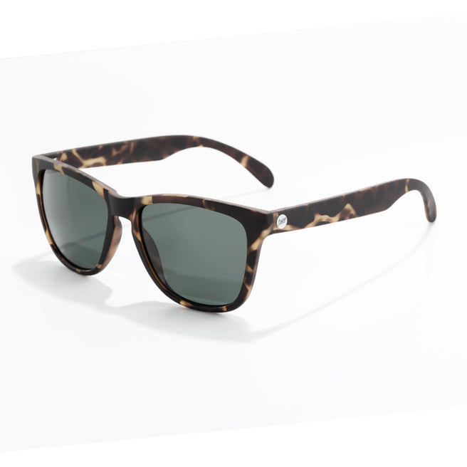 isometric view of sunglasses with tortoise background