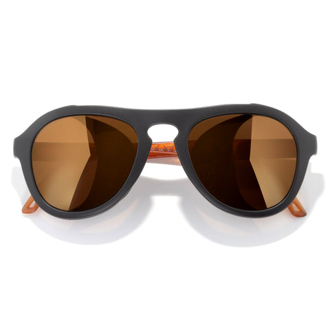 Treeline - Black Bronze Cat 4 - Sunglasses with black frame and brown lenses on a white background