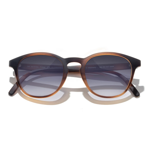 Yuba - Tortoise Ocean - Sunglasses with brown frame and dark lenses on a white background