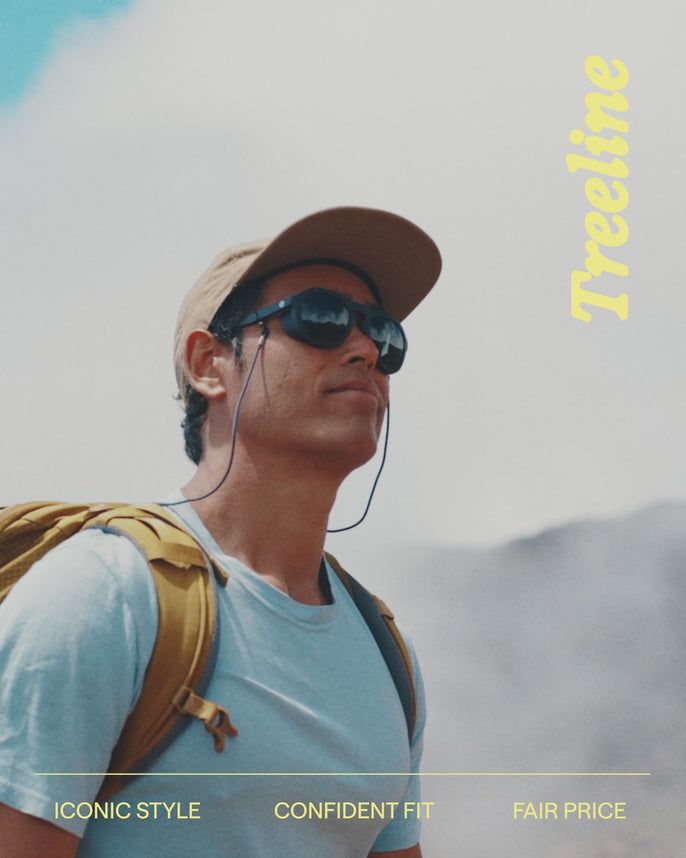 people trying on treeline, iconic style, confident fit, and fair price
