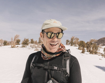 guy laughing wearing sunski tera sunglasses