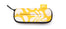 Zipper Case Yellow Squiggles