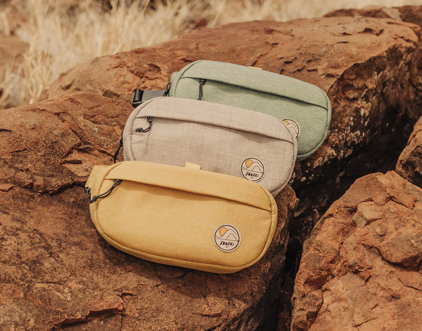 lineup of three sunski sling colors